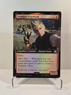 MTG Prompto Argentum (Extended Art) Foil Final Fantasy Magic The Gathering - Image 1