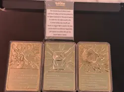 gold plated pokemon cards 1999 - Image 1