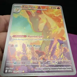 Pokemon Rapidash 189/182 Illustration Rare Destined Rivals NM 🔥 - Image 3