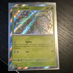 Pokemon Scyther Holo Shiny Rare 095/091 SV: Paldean Fates English TCG - Image 1