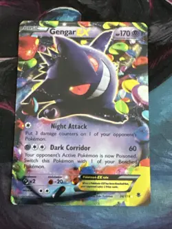 Pokemon 2014 Gengar EX XY Phantom Forces 34/119 LP+ - Image 1