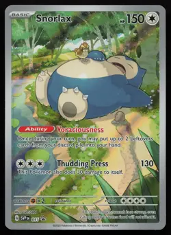 Snorlax 051 Holo Promo Scarlet & Violet 151 ETB Promo Pokemon English NM - Image 1