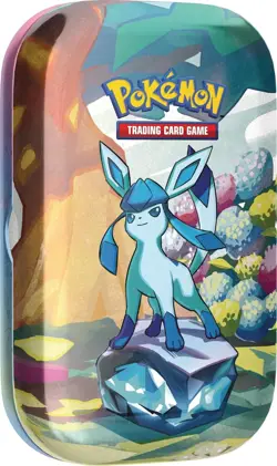 x2 Pokemon TCG: Scarlet & Violet Prismatic Evolutions Mini Tin Sealed Glaceon - Image 1