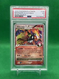 Pokemon Infernape 4 Lv.X Rising Rivals Holo Ultra Rare #108 PSA 5 - Image 1