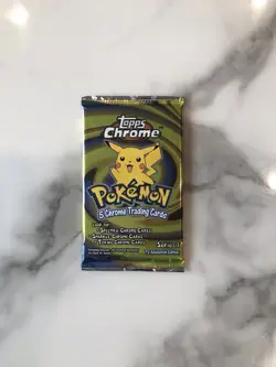 Pokemon 2000 Topps Chrome Series 1 Booster Pack FACTORY SEALED - Image 1