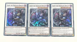 3 x Zalen the Shackled Dragon BPRO-EN042 Super Rare 1st Ed YuGiOh Playset NM - Image 1
