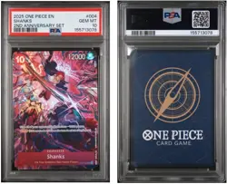 Shanks OP09-004 - One Piece 2nd Anniversary English Version - PSA 10 Gem Mint - Image 1