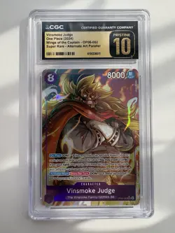Vinsmoke Judge OP06-062 SR Alt Art One Piece CGC Pristine 10- Free UK Delivery - Image 1