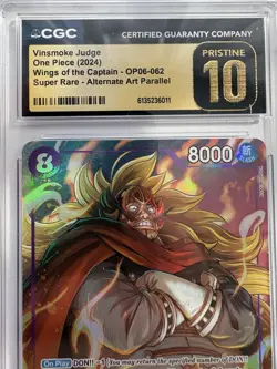 Vinsmoke Judge OP06-062 SR Alt Art One Piece CGC Pristine 10- Free UK Delivery - Image 3