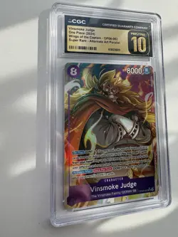 Vinsmoke Judge OP06-062 SR Alt Art One Piece CGC Pristine 10- Free UK Delivery - Image 4