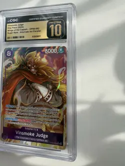 Vinsmoke Judge OP06-062 SR Alt Art One Piece CGC Pristine 10- Free UK Delivery - Image 5