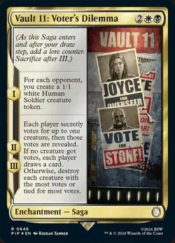 1x Vault 11: Voter's Dilemma - Surge Foil NM-Mint, English Universes Beyond: Fal - Image 1