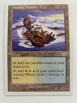 6th Edition MTG 1 Adarkar Wastes Magic - Image 1