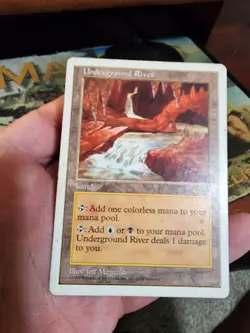 5th Edition MTG 1 Underground River Magic - Image 1