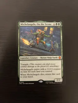 MTG Michelangelo, On the Scene, NM-Mint, Commander: TMNT M 0124 - Image 1