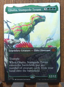 GHALTA, STAMPEDE TYRANT (BORDERLESS) The Lost Caverns Of Ixalan LCI Magic MTG - Image 1
