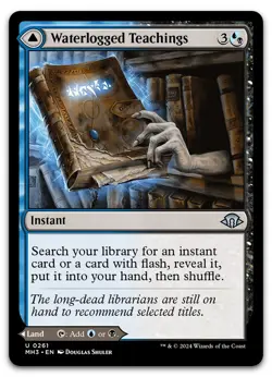 Waterlogged Teachings #261 (NM) Modern Horizons 3 MH3 Magic MTG - Image 1