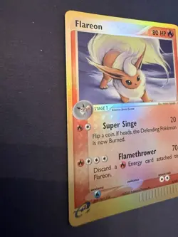 Pokemon TCG Flareon Sandstorm 5/100 Reverse Holo Holo Rare 80 HP English - Image 2