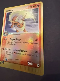 Pokemon TCG Flareon Sandstorm 5/100 Reverse Holo Holo Rare 80 HP English - Image 3