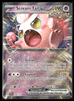 Scream Tail ex - 094/167 - Twilight Masquerade Double Rare Holo Pokemon TCG - Image 1
