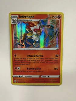 Pokemon Infernape 026/172 Swsh09 Brilliant Stars Holo Rare - Image 1