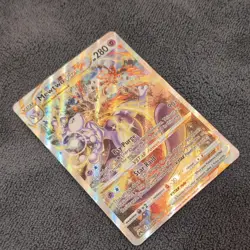 Pokemon Mewtwo VSTAR Crown Zenith Ultra Rare Holo Vstar Card HP280 Psy Purge - Image 2
