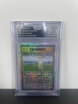 Pokemon Breeder Legendary Collection Grade AOG 6.5 Reverse Holo - Image 1