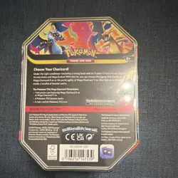 Pokemon TCG Mega Charizard Tin Mega Charizard X EX 360 4 Packs + Promo 2026 - Image 2