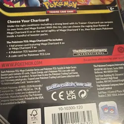 Pokemon TCG Mega Charizard Tin Mega Charizard X EX 360 4 Packs + Promo 2026 - Image 4