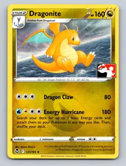 Pokemon TCG Dragonite Rare Prize Pack Series Cards 131/195 - Image 1