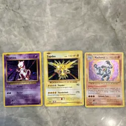 Pokemon TCG Evolutions Holo Card Lot 3 Mewtwo 51/108 Zapdos 42/108 Machamp - Image 1