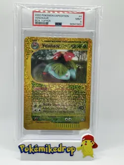 Venusaur Expedition Box Topper #4 PSA 9 Mint 2002 Pokemon English - Image 1