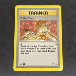 Pokemon Misty's Wrath 114/132 - LP - 1st Edition Gym Heroes 2000 WotC - Image 1