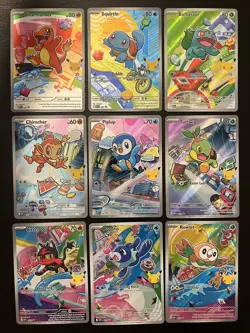 Pokemon 2026 First Partner Illustration Collection Series 1 Promo set (9 cards) - Image 1