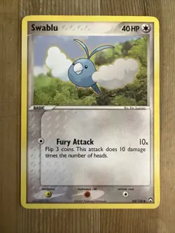 Pokemon TCG Swablu EX Power Keepers 66/108 Regular Common MP - Image 1