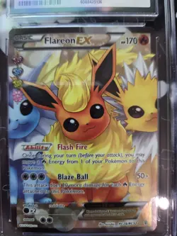 Flareon EX RC28/RC32 CGC 9 MINT RADIANT COLLECTION Generations Pokemon Card - Image 2