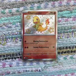 Pokemon TCG Paldean Fates Set: Charmander 109/091 Baby Shiny Rare - Near Mint - Image 1