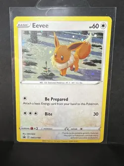 Pokemon TCG Eevee SWSH190 Black Star Promo Galaxy Holo DOUBLE Swirl NM - Image 1