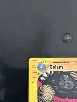 Pokemon TCG Golem 014/165 Expedition Base Set Reverse Holo Rare MP - Image 3