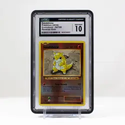Pokemon Sandshrew Reverse Holo 54/108 XY Evolutions - CGC 10 Gem Mint - Image 1