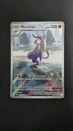 Pokemon Mienshao SV11W White Flare Illustration Rare Holo 134/086 English - Image 1