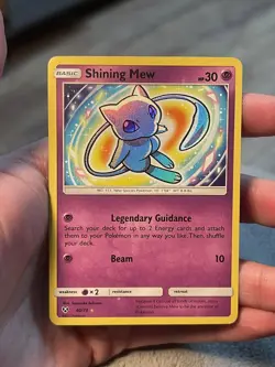 Pokemon Shining Mew Shining Legends Holo Shiny Rare Card 40/73 30 HP 2017 - Image 1