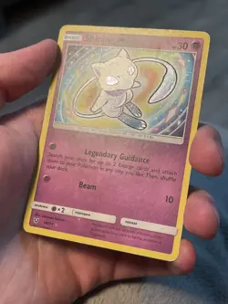 Pokemon Shining Mew Shining Legends Holo Shiny Rare Card 40/73 30 HP 2017 - Image 2