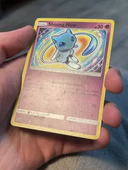 Pokemon Shining Mew Shining Legends Holo Shiny Rare Card 40/73 30 HP 2017 - Image 3