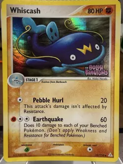 Whiscash 55/110 Pokemon EX Holon Phantoms 2006 Reverse Holo Stamped NM - Image 1