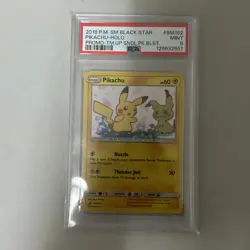 Pokemon TCG Pikachu SM Black Star Promo Holo SM162 2019 PSA 9 - Image 1