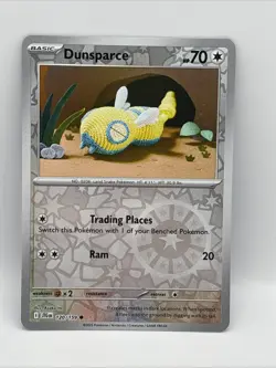 Dunsparce 120/159 Common Journey Together Pokemon Reverse Holo Crochet Art - Image 1