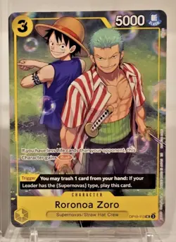 Roronoa Zoro OP10-113 Promo - Learn To Play Together Event One Piece English TCG - Image 1