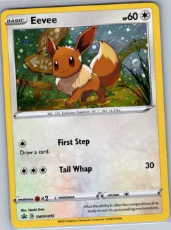 Eevee SWSH095 Holo SWSH: Sword & Shield Promo Cards - Pokemon Card - NM - Image 1