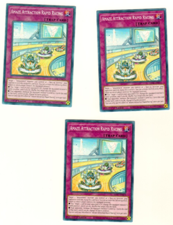 Set Of 3 Amaze Attraction Rapid Racing Lightning Overdrive 1st Edition Yugioh - Image 1